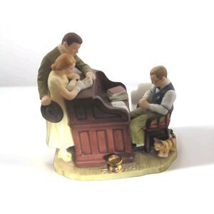 Vintage Norman Rockwell Figurine "THE MARRIAGE LICENSE" Gorham 1982